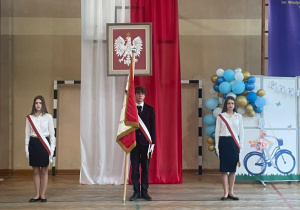 Poczet sztandarowy w naszej szkole