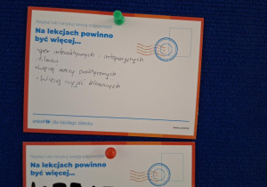 Na lekcjach powinno być więcej …