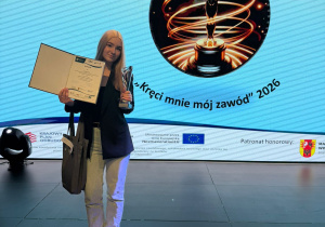 Uczennica z nagrodą w konkursie