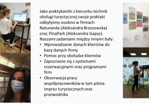 Czynności zawodowe - Technik obsługi turystycznej
