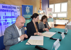 Podpisanie umowy patronackiej przez Wiceprezydenta Łodzi
