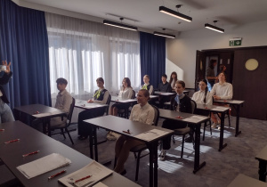 Uczniowie podczas finału Konkursu Wiedzy o Hotelarstwie