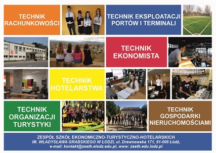 Plakat z kierunkami kształcenia