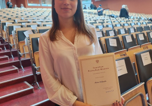 Nasza uczennica z dyplomem